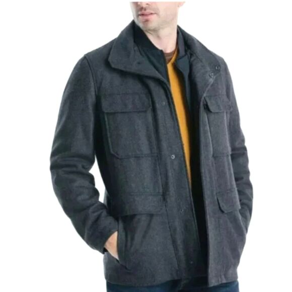 Michael Kors Men's Mayfield Field Co atw/Quilted Lining, Charcoal, Size XXL - Picture 7 of 7